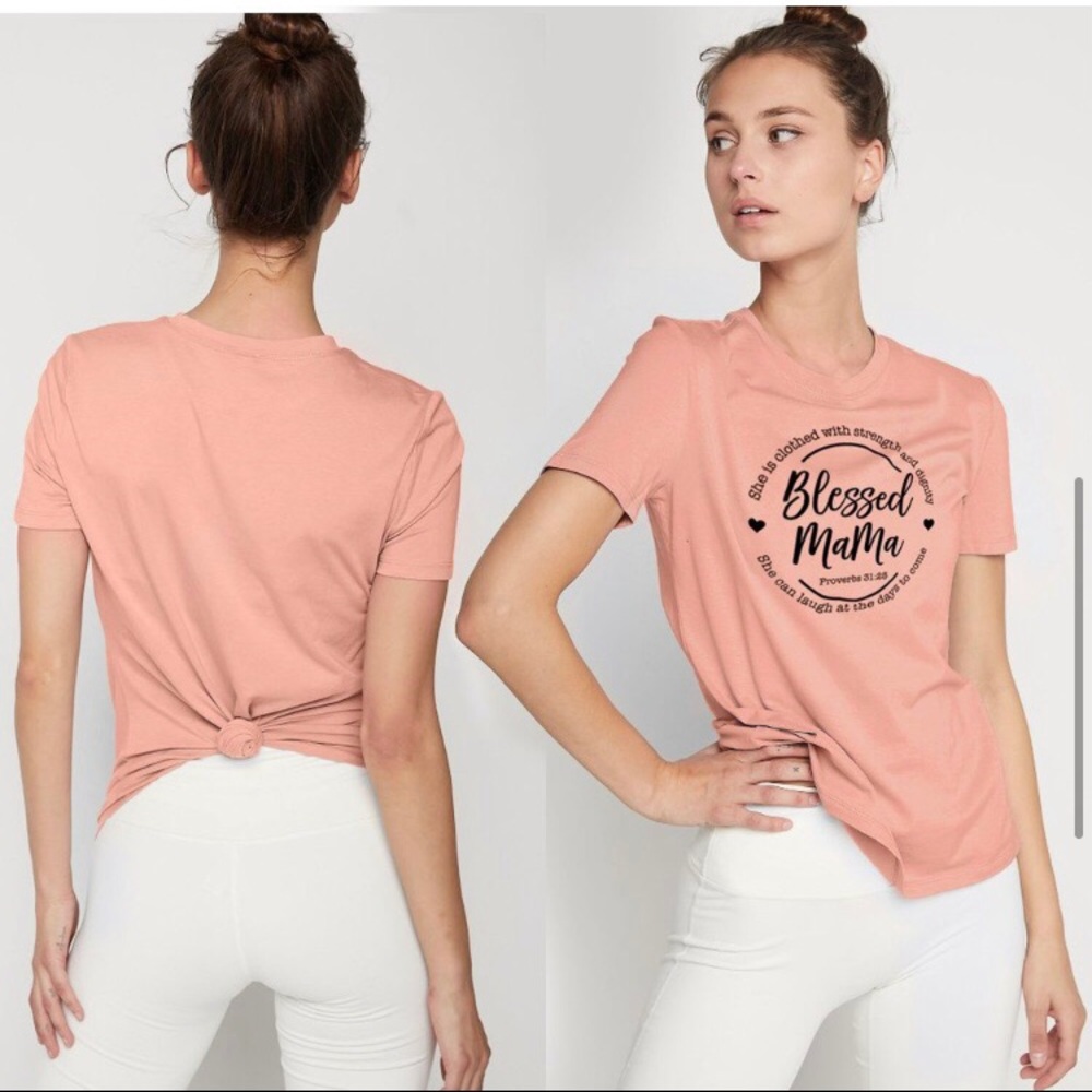 LAST ONE: BELLA CANVAS T-shirt - Blessed mama women’s soft comfortable T-shirt - Picture 4 of 6
